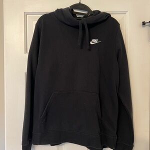 Nike Black Sweatshirt Iconic Swoosh Athletic Style